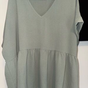 Chic Soul Soft Green Blouse